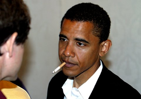barack obama smoking joint. Senator Barack Obama has